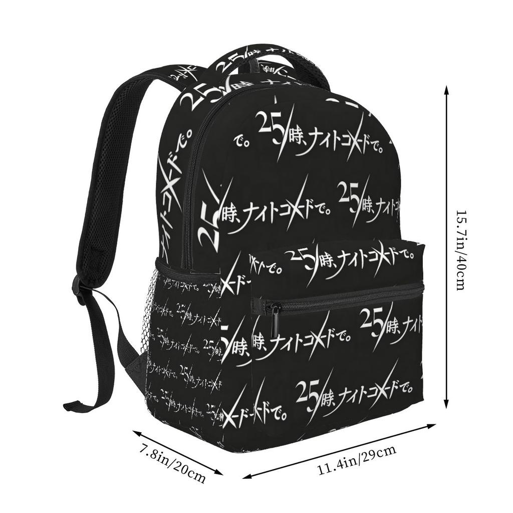 Anime Project SEKAI Colorful Stage Schülerrucksack Schultasche Wander-Tagesrucksack für Jungen Mädchen Bücherrucksack Umhängetaschen