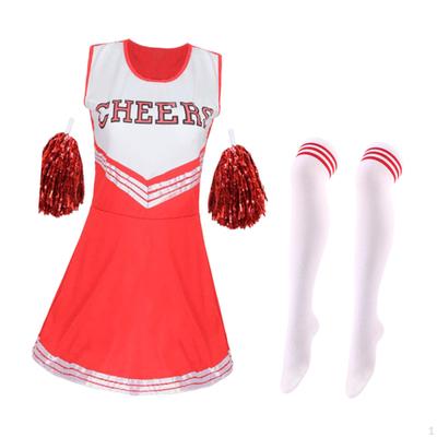 Mädchen Cheerleading Uniform Cheer Bequeme Schulanzüge, Cheerleading