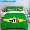3pcs Powerful Football Crest Design Printed Bedding Set Duvet Cover Closure Includes 1 Duvet Cover & 2 Pillowcases Bedding Sets Home Decor Gifts