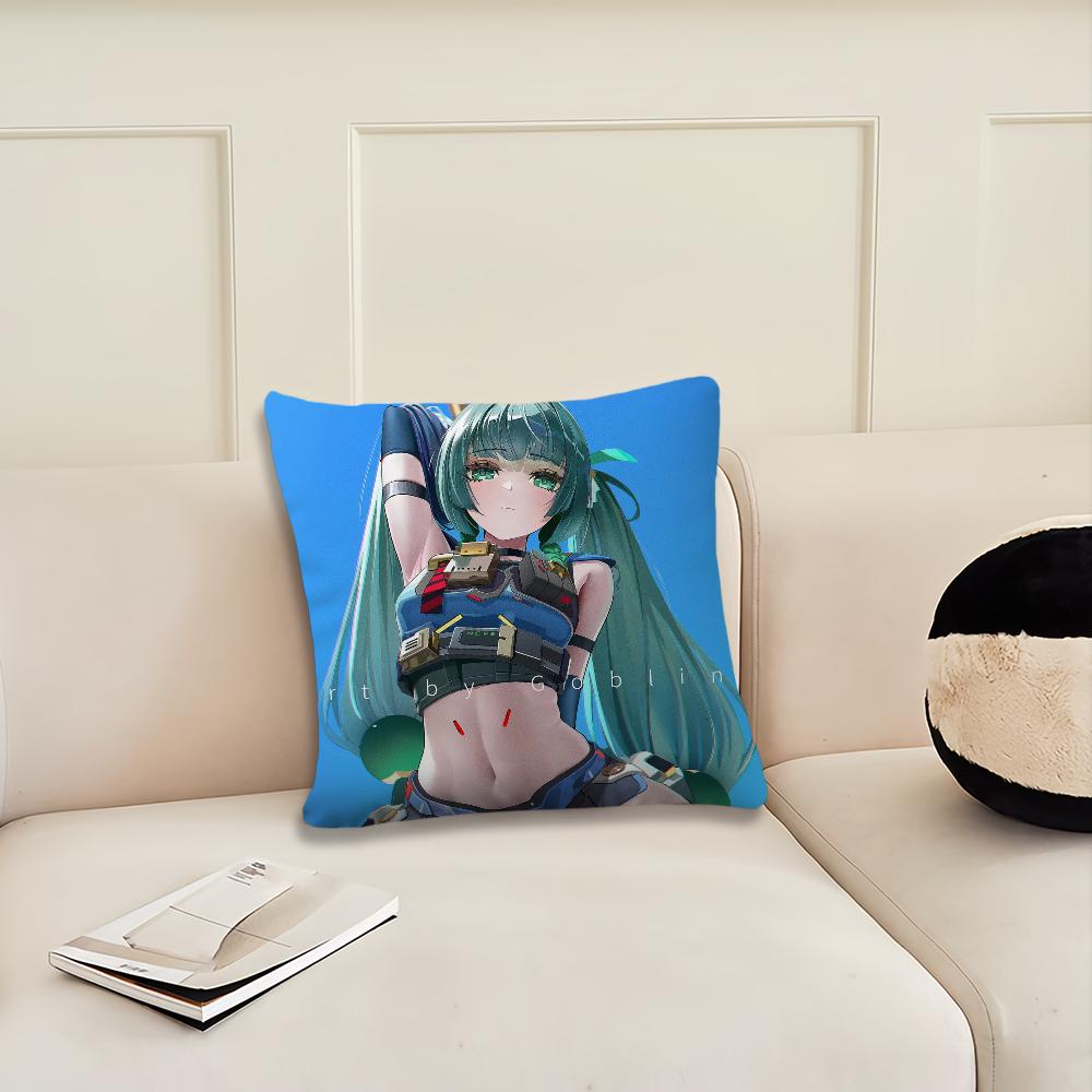 Game Zenless Zone Zero Qingyi cushion cover Pillow Cover Decoration Room Home Sofa living Office Car Nordic Simplicity