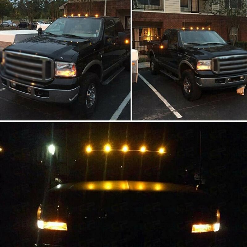 5Pcs/Set LED Lights 24LEDs Car Roof Running Signal Lamp Fit For Dodge Ram 1500 2500 3500 4500 5500 2003-2018 Car Accessories