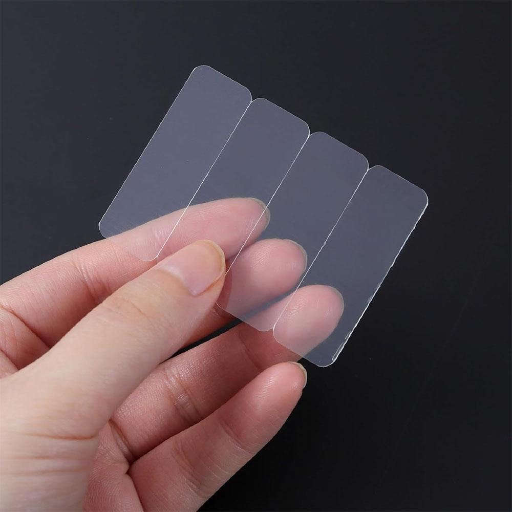 60-480PCS Double Sided Tape Heavy Duty No Residue Removable Square Adhesive Clear Mounting Squares for Home Decor Wall Stickers