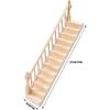 Doll House Stairs, Miniature Stairs 1/12 Scale, Glossy Rounded Corners Birch Material, Make Your Dollhouse Vivid, DIY Stairway Accessory Model,