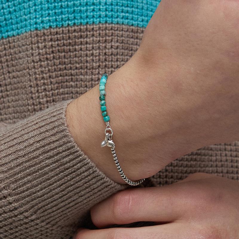 Hakkablacks Mini Turquoise Whaletail Bracelet