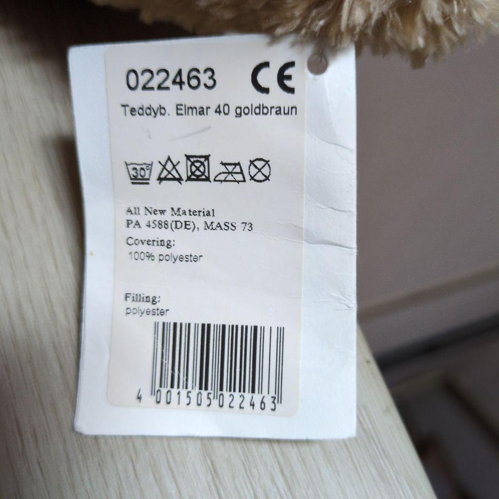 [USED] Steiff Original Elmas Teddy Bear Plush Toy