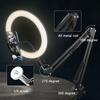 10 Inch Led Selfie Ring Light With Phone Holder Table Arm Stand Photography Lamp For Live Broadcast Streaming