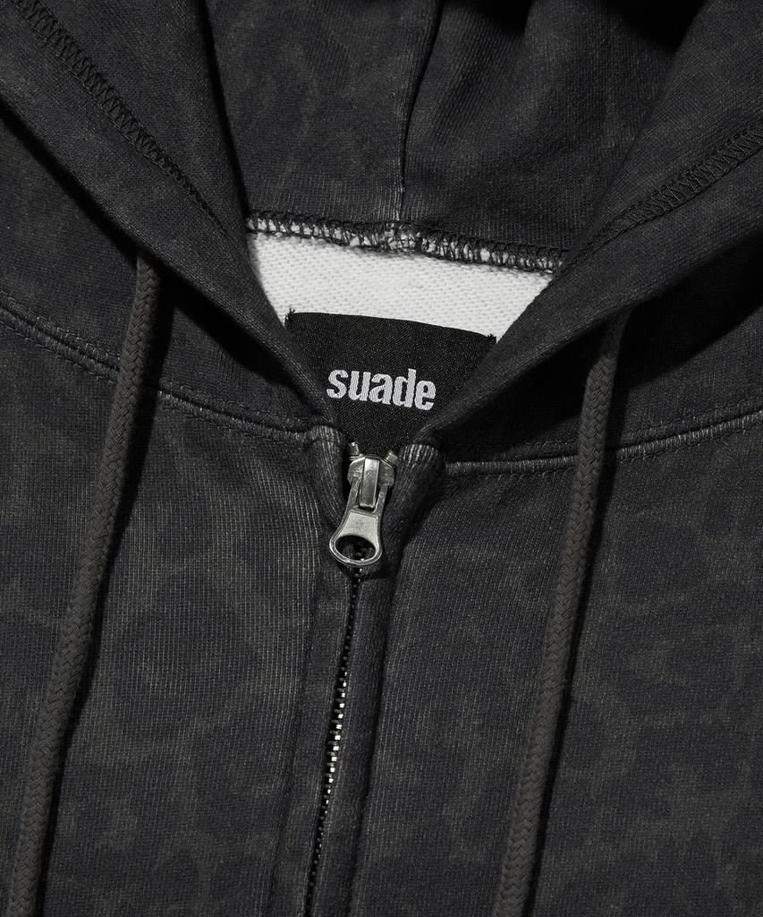 Suade Dark Leopard Hood Zip Up [Leopard]