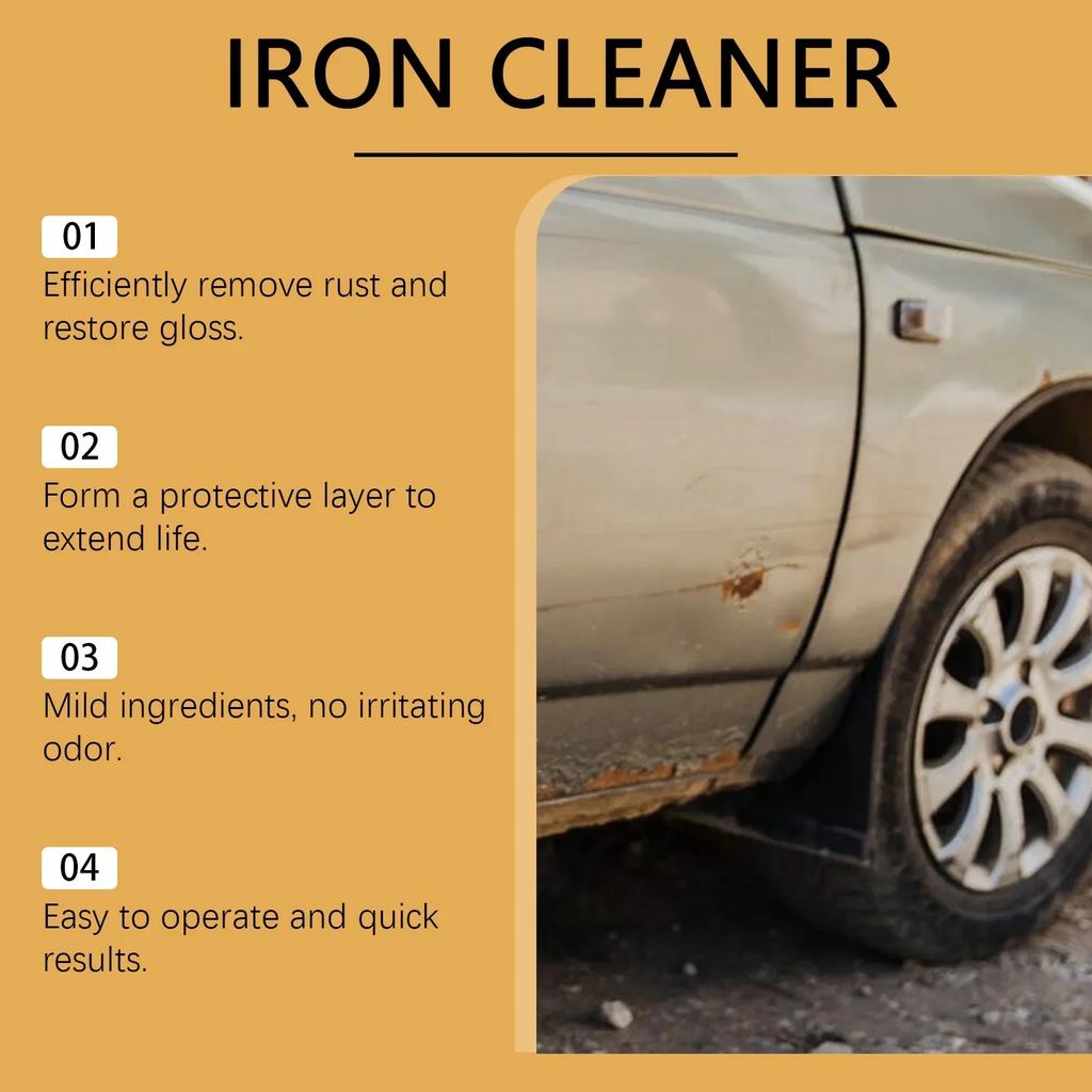 Sprej na odstranění rzi z auta 120 ml Odstraňovač rzi na kov Dlouhotrvající čistič na detaily auta Potřeby pro údržbu automobilu na karoserii