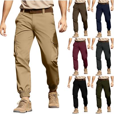 Herren Overalls Cargohose Outdoor Casual Athletic Wanderhose Baumwollhose Hose mit Tasche