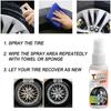 Auto Tire Shine Spray Car Wheel Tire Cleaning Refurbishing Car Waxing Tire Polish Tire Maintenance Spray Tire Shine Cleaner