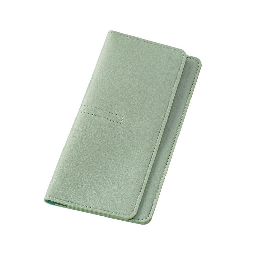 Minimalist PU Leather Leather Women Wallets Solid Color Large Capacity Women Thin Wallets Mini Wallet Women