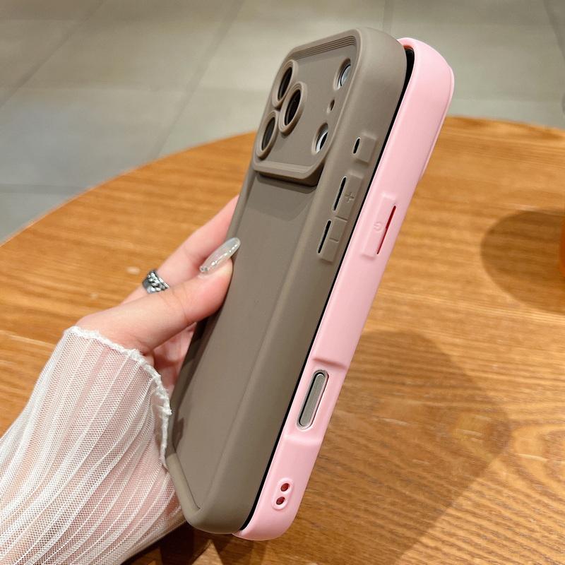 Coque antichoc pour iPhone 14 Pro avec lentille coulissante, panneau