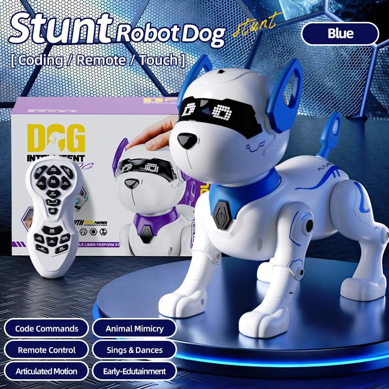 Intelligent Robot Dog Toy Remote Control Programmable Smart Interactive Puppy Sing Dance Stunt Music Kids Gift