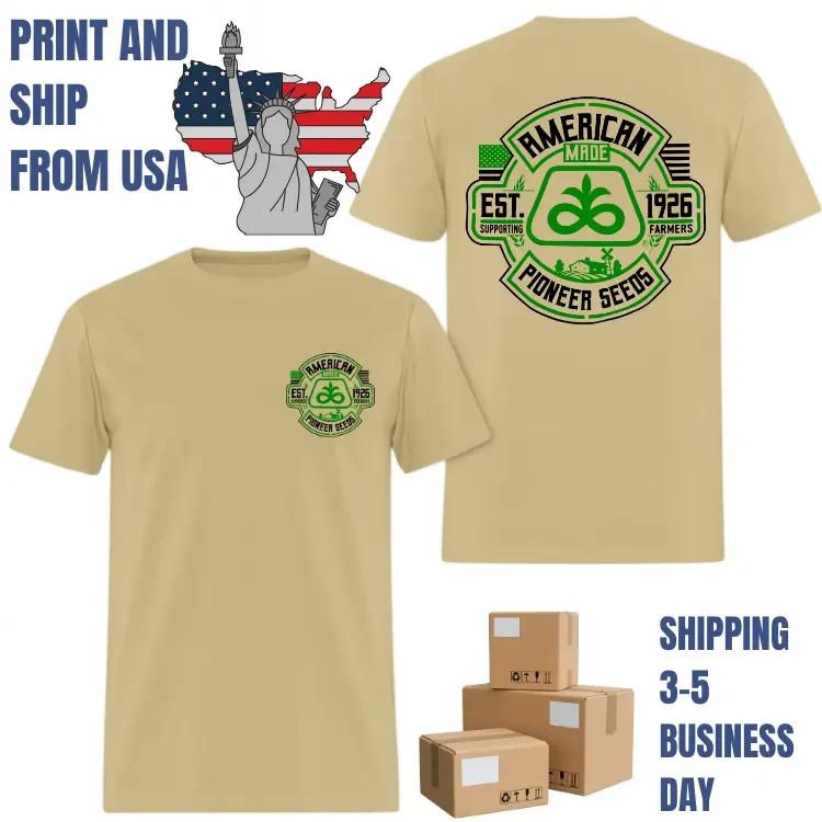 Vintage Farming Seeds Graphic American Style 2-Sided Print Est 1926 Tee Unisex T-Shirt XXL