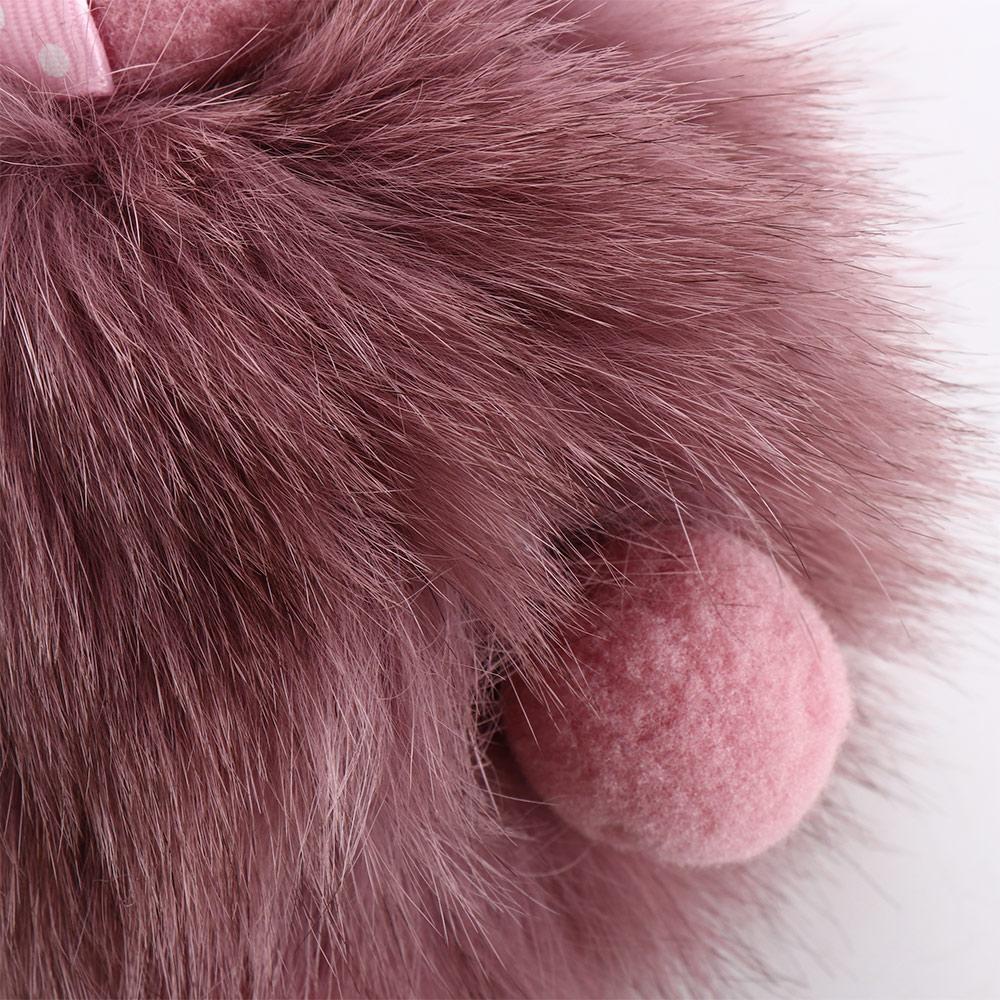 Pendant For Girls Jewelry Gift Plush Keychain Sleeping Baby Doll Fluffy Plush Doll Pompom Keyring