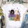 Chow Chow and Gorgeous Purple Flower T-shirt Unisex T-Shirt