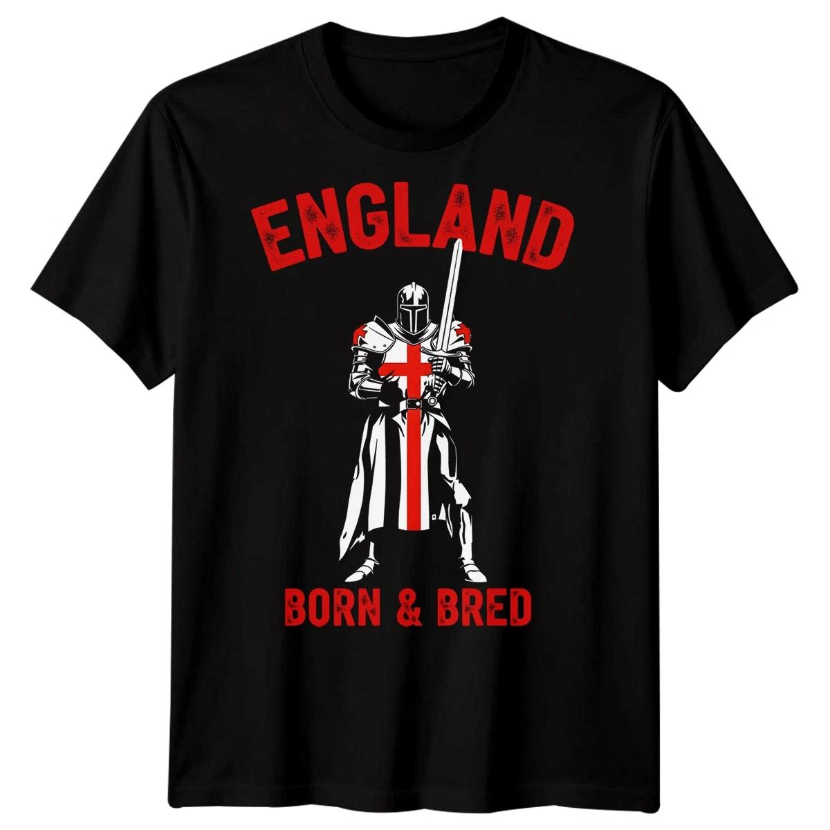 England Born Bred English Heritage Knight Mens T-Shirt 3XL