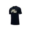 Nike T Shirts Men's Black Crew Neck Moderate Straight Fit BQ0691-010