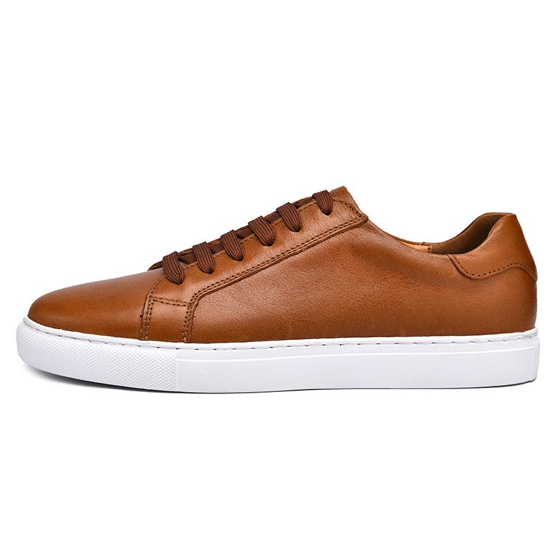 Men s Large Size Genuine Leather Casual Crocodile Pattern Board Shoes for Summer Business and Formal Wear. 43