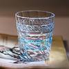 Edo Kiriko Hand-Carved Crystal Whiskey Glass