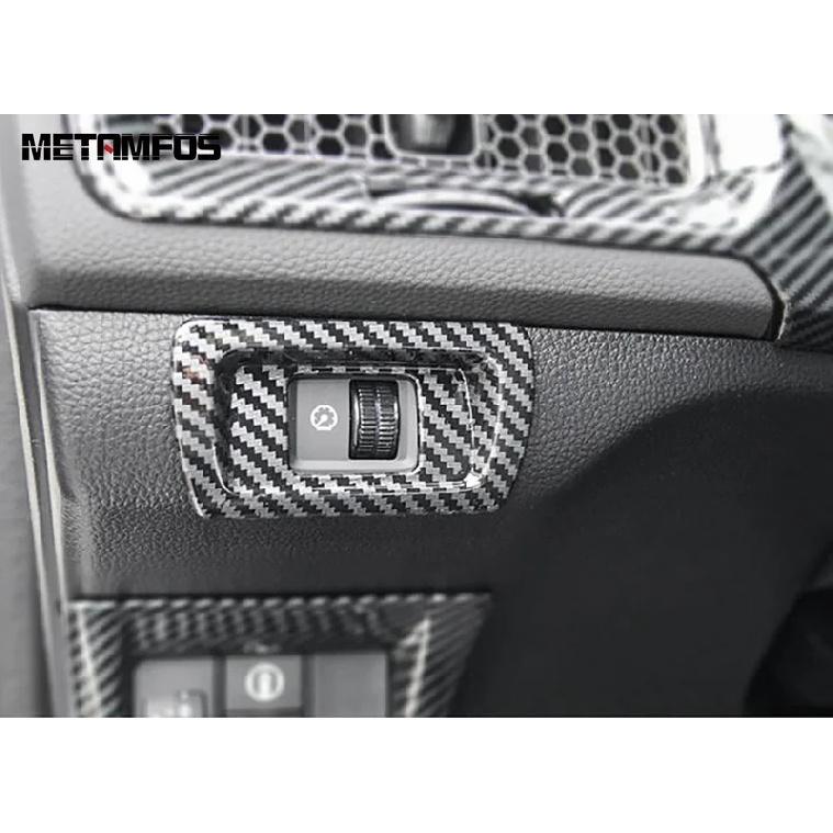 For Honda Civic 11th Gen -2024 2025 Integra -2025 Carbon Fiber Head Light Lamp Switch Button Trim Interior Accessories