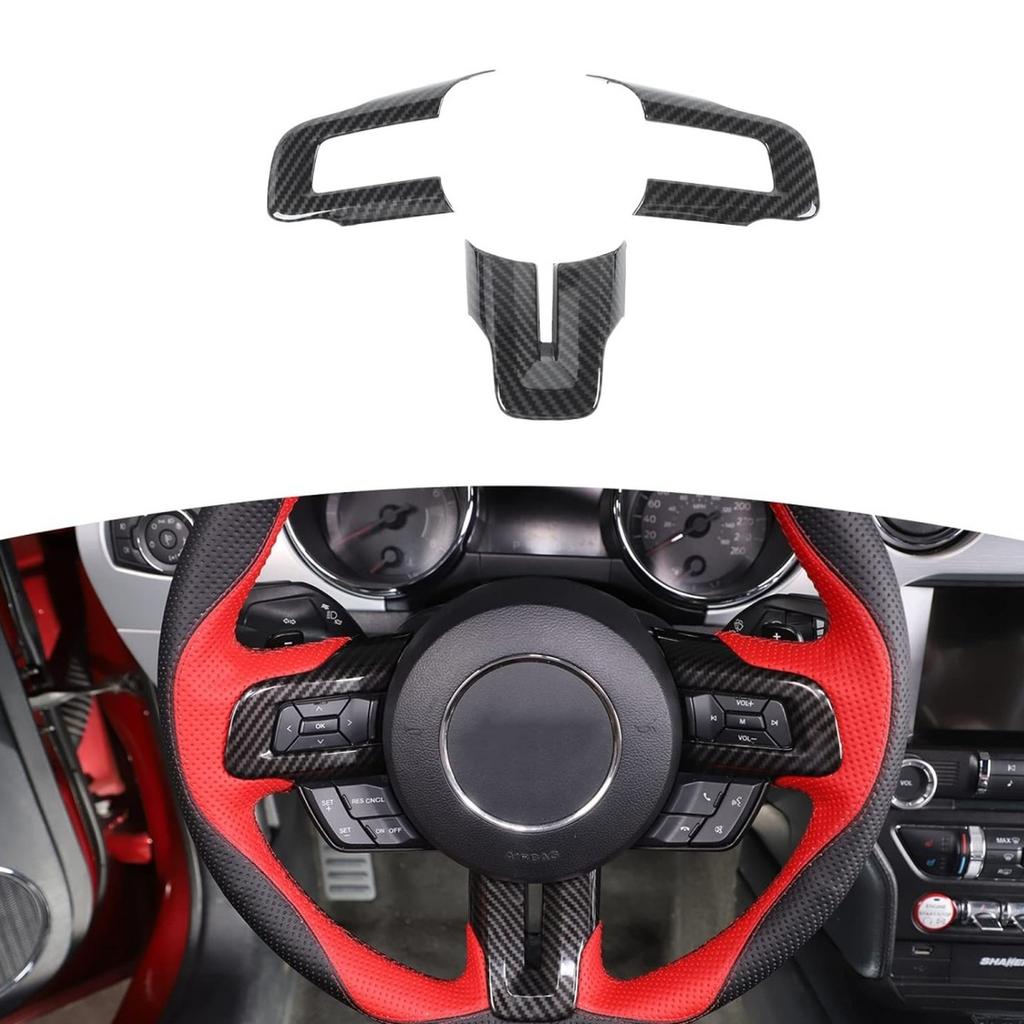 For 2015-2023 - Carbon Fiber Steering Wheel Trim, Modified