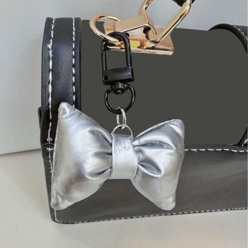Stylish Keychain Elegant Bowknot Bag Pendant Cute Bowknot Bag Charm Fashion Bag Accessory Perfect Gift for Women Girls