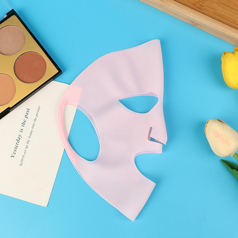Silicone Mask Face Women Skin Care Tool Hanging Ear Face Mask Gel Sheet Reusable
