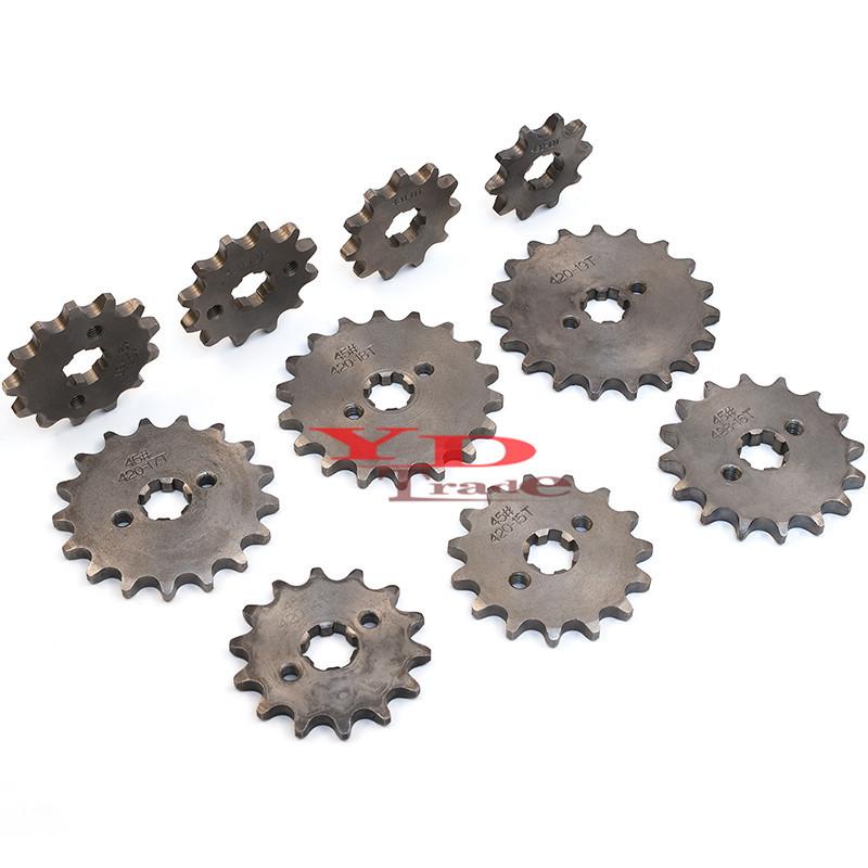 Off-Road Motorcycle ATV Beach Buggy Kart 420 Flywheel with 10-19T Small Sprocket Chain Gear