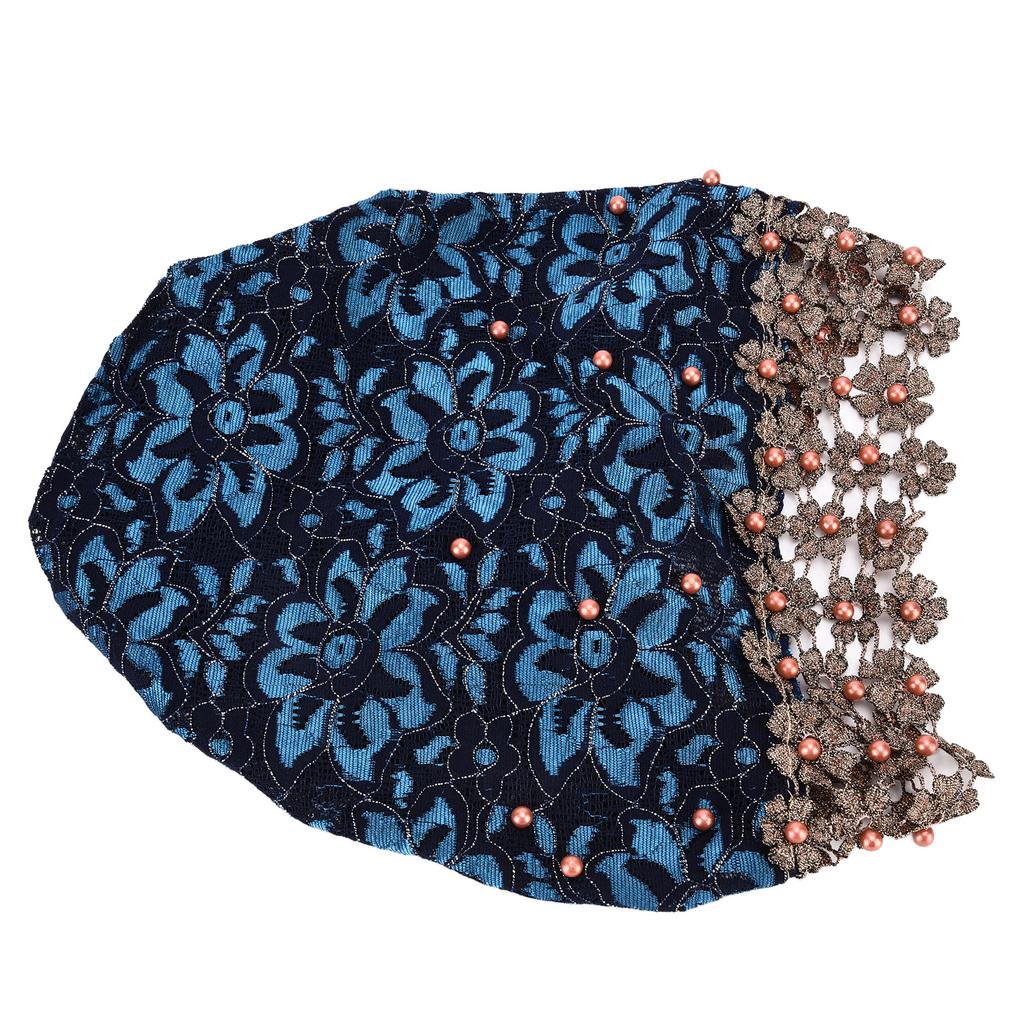 Turban Fashion Unique Bright Comfortable Beaded Hats Muslim Women"s Hats Gift DecorationDark Green