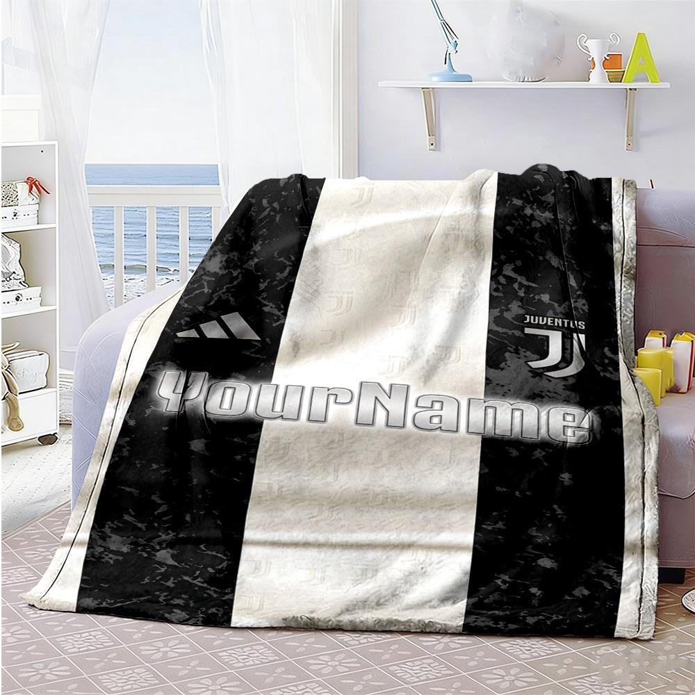 Juventus Personalized Name Blanket Throw Personalized Blanket Ultra-Soft Great for Livingroom Living Room Seaside Bedding Ideal for All Seasons