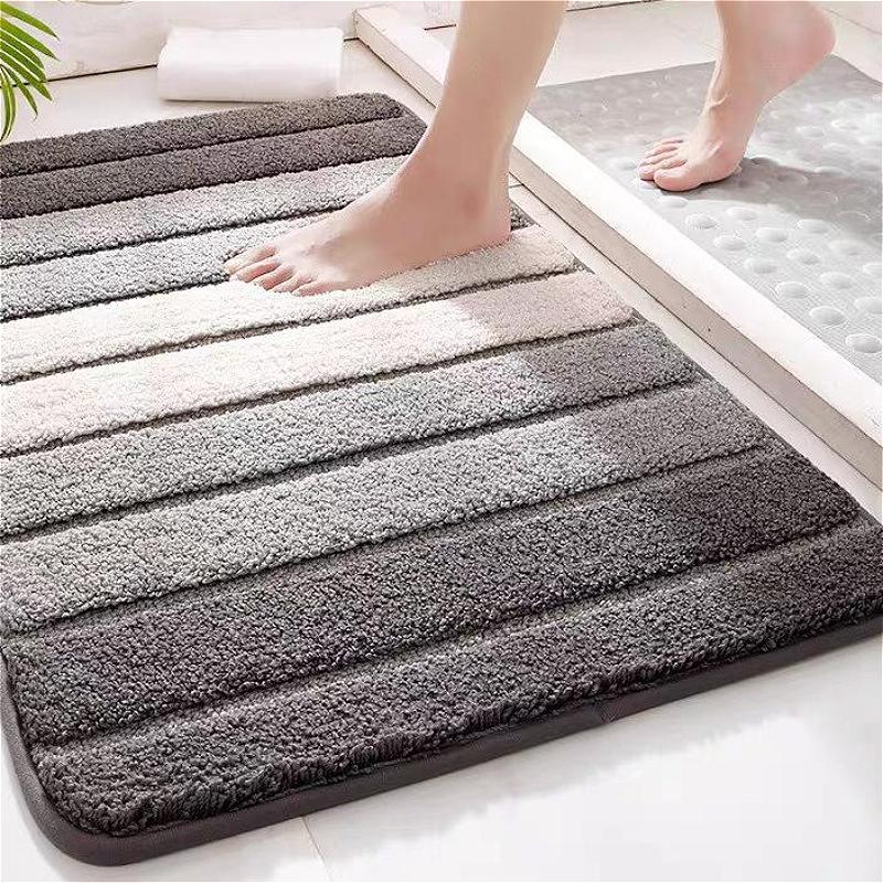 2026 Water-absorbent Non-slip Foot Mat Imitation Cashmere Floor Mat Bathroom Mat Household Door Mat Carpet