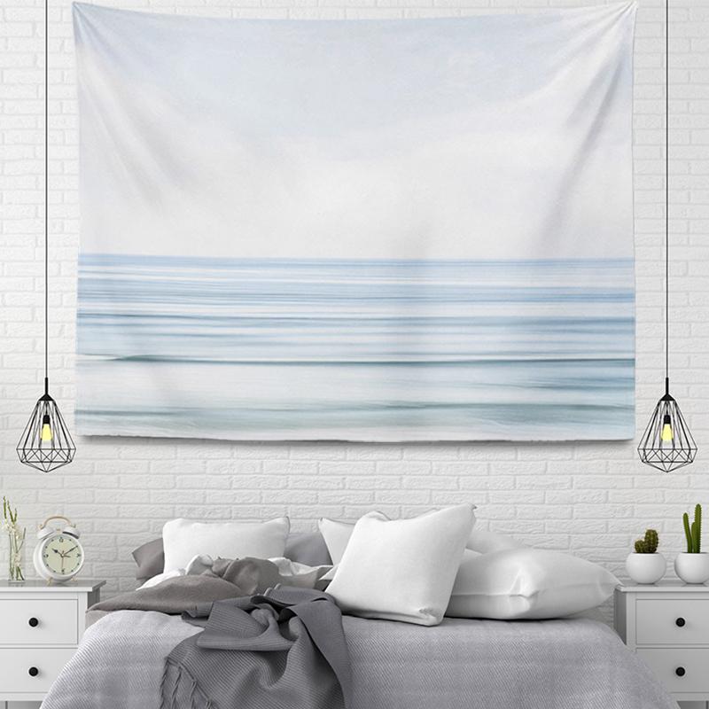 Bohemian Ornaments Large Fabric Tapestry Sea Beach Landscape Wall Aesthetic Room Decor Bedroom Living Home
