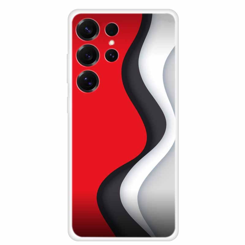 Capa For Samsung Galaxy S26 Ultra Phone Case Clear Soft TPU Silicone Cover for S 26 Ultra Transparent Funda Cartoon Painted Para