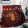 Custom Name,Galatasaray SK Printed Flannel Blanket, soft throw for bedroom sofa, washable, Christmas present, great gift.