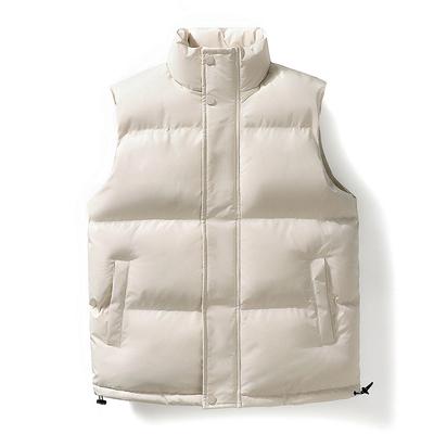 Autumn Winter Vest Men's Vest Sleeveless Sports Coat Solid Color Zipper Pocket Cardigan Top
