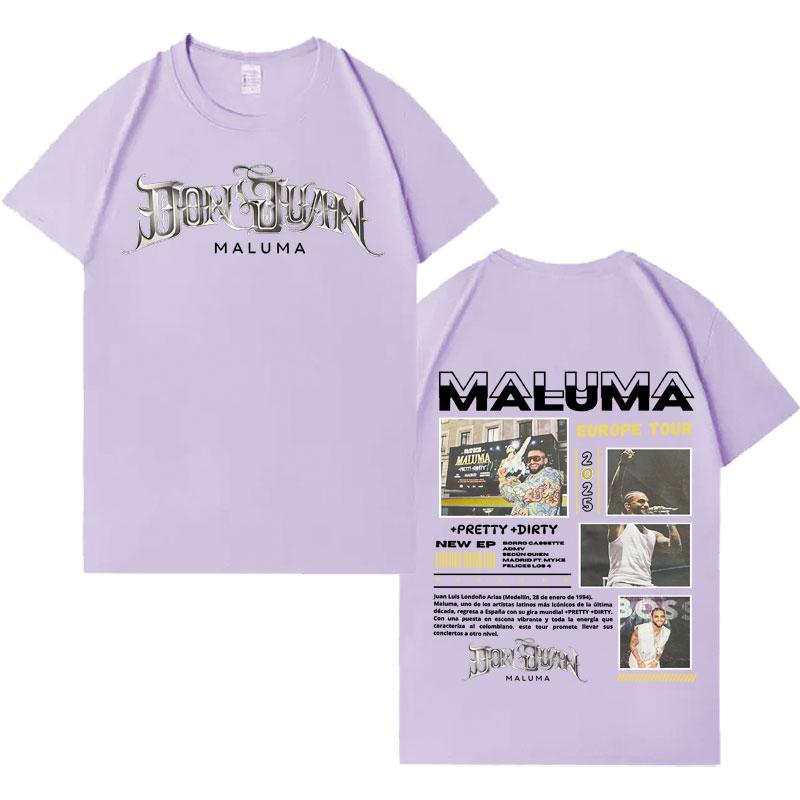 Rapper MALUMA New Album Tour Punk Tshirts Mens Women Summer Casual Hot Sale Short Sleeve T Shirts Harajuku Oversized Streetwear