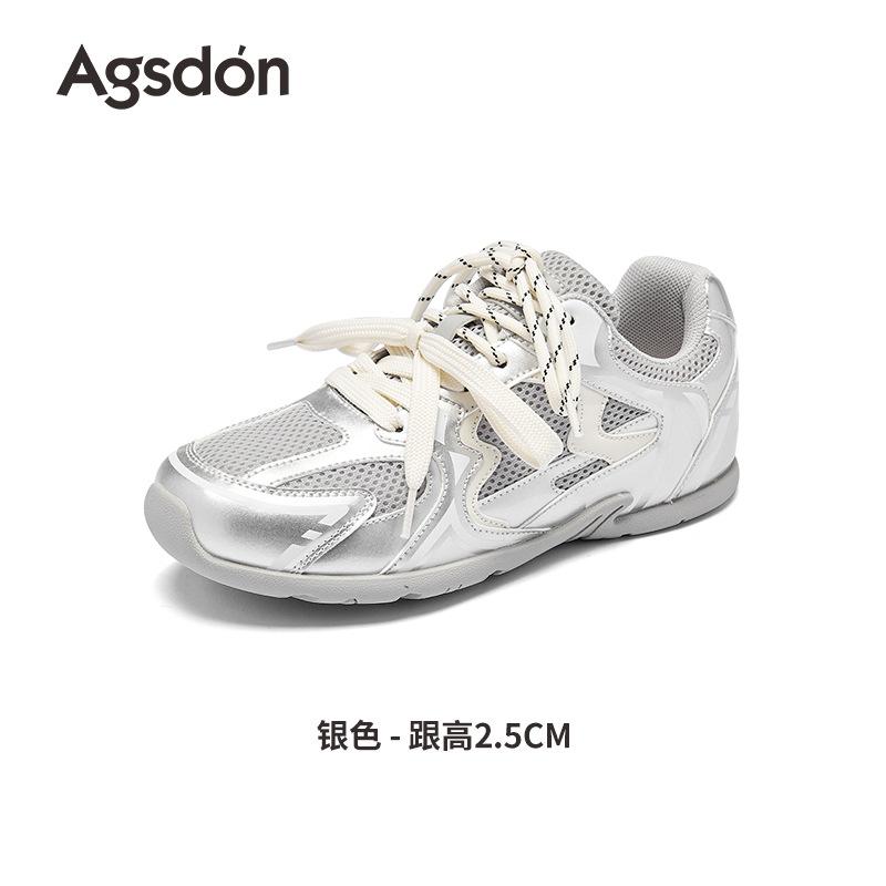Augustine silver German training shoes women's 2025 new summer platform functional barefoot shoes ballet Forrest Gump sports shoes