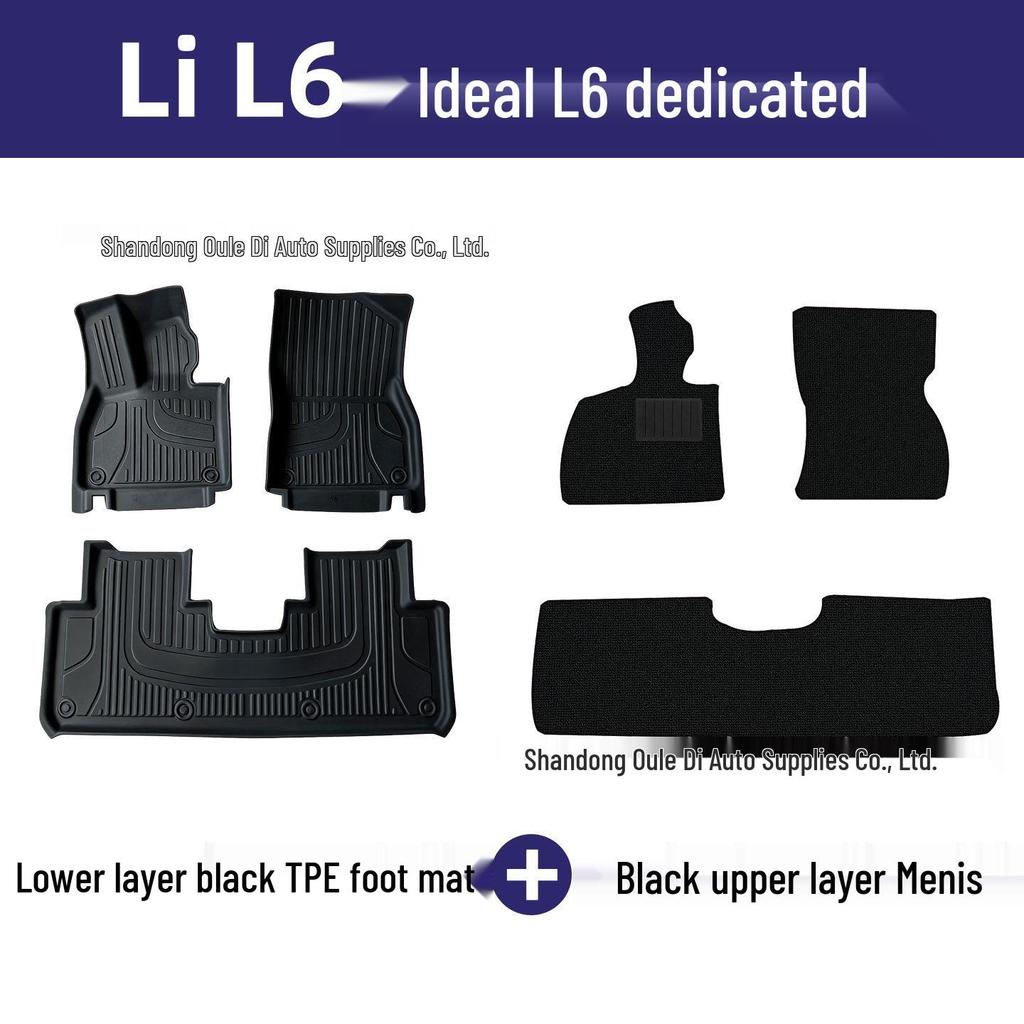 Ideal L6 TPE Floor Mats: Eco-friendly Odorless Car Interior Protection