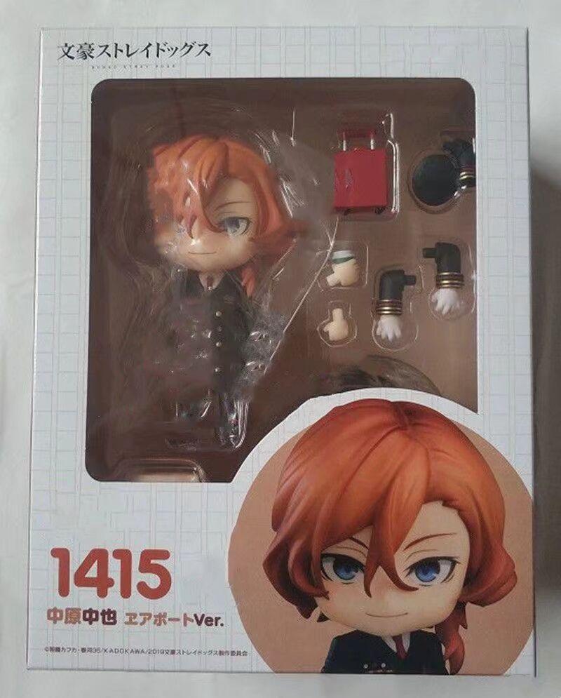 10cm Bungo Stray Dogs Q Edition Osamu Dazai Nakahara Chuuya Anime Figure Pvc Action Figurine Statue Model Collection Toys Gifts