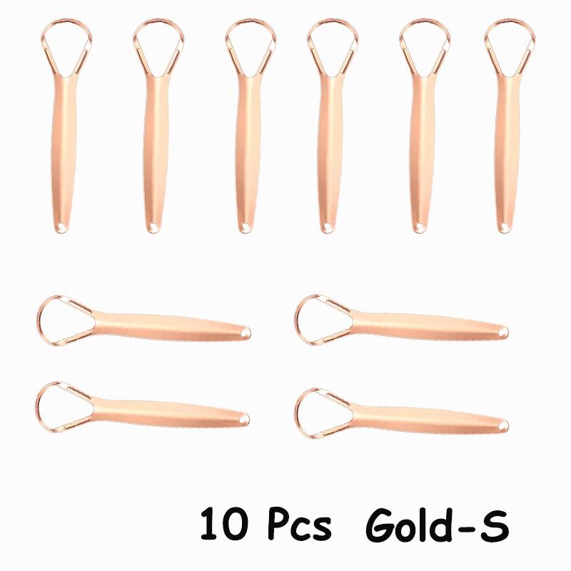 1/2/4/10/20/50Pcs Stainless Steel Tongue Scraper for Bad Breath Tongue Coating Cleaner Oral Care Tools Large Small
