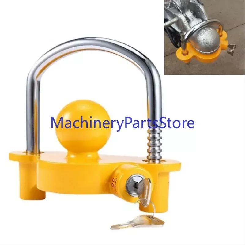 1PC Universal Anti-Theft Lock Hitch Coupling Lock Trailer Parts Tow Ball Caravan Camping Anti Theft Trailer Accessories