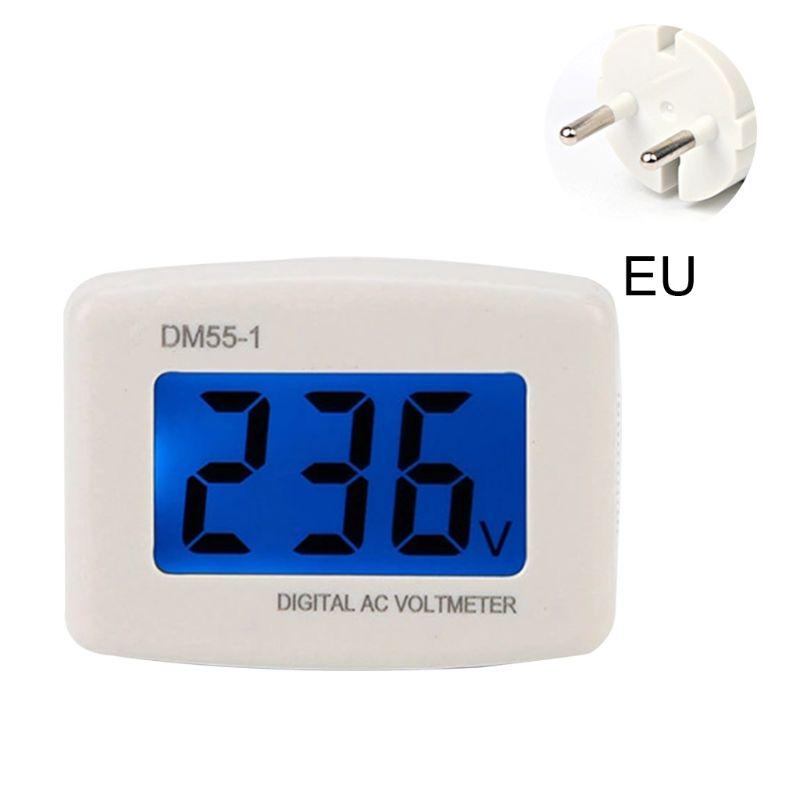

DM55-1 Test Plug into Outlet Meter LCD Digital Display 80-300V Meter Plug Meter золотий