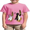 Hot Sale 2026 Summer Boys' and Girls' Penguin Cartoon Fashion Printed T-Shirt
