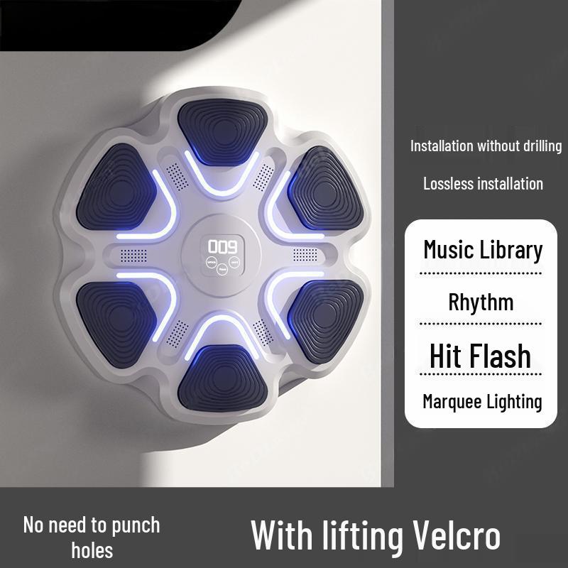 Bluetooth Music Boxing Wall Target - Home Fitness & Children s Decompression Trainer