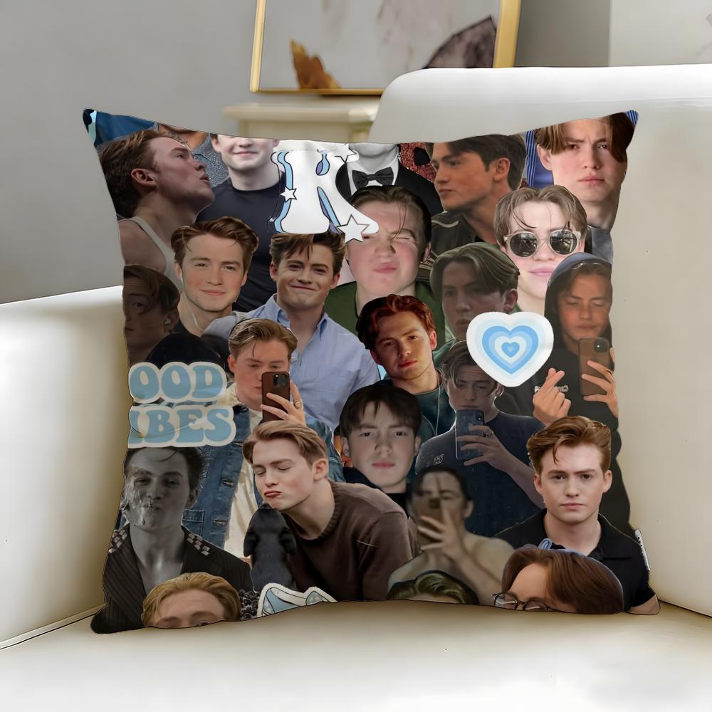 popular actor Kit Connor Cushion Cover Soft  EasyWash Pillow Case  Versatile for Couch Bed Travel and Office