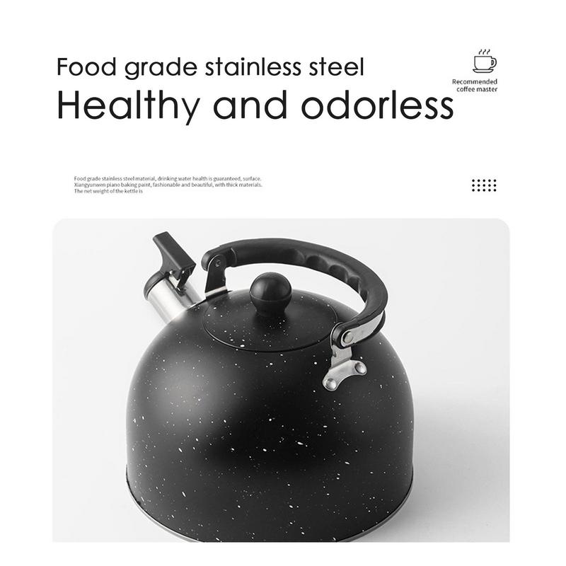 Whistling Tea Kettle For Stove Top 2.5L Stainless Steel Stovetop Kettle Tea Pots Rustproof Water Boiler With Loud Whistle And