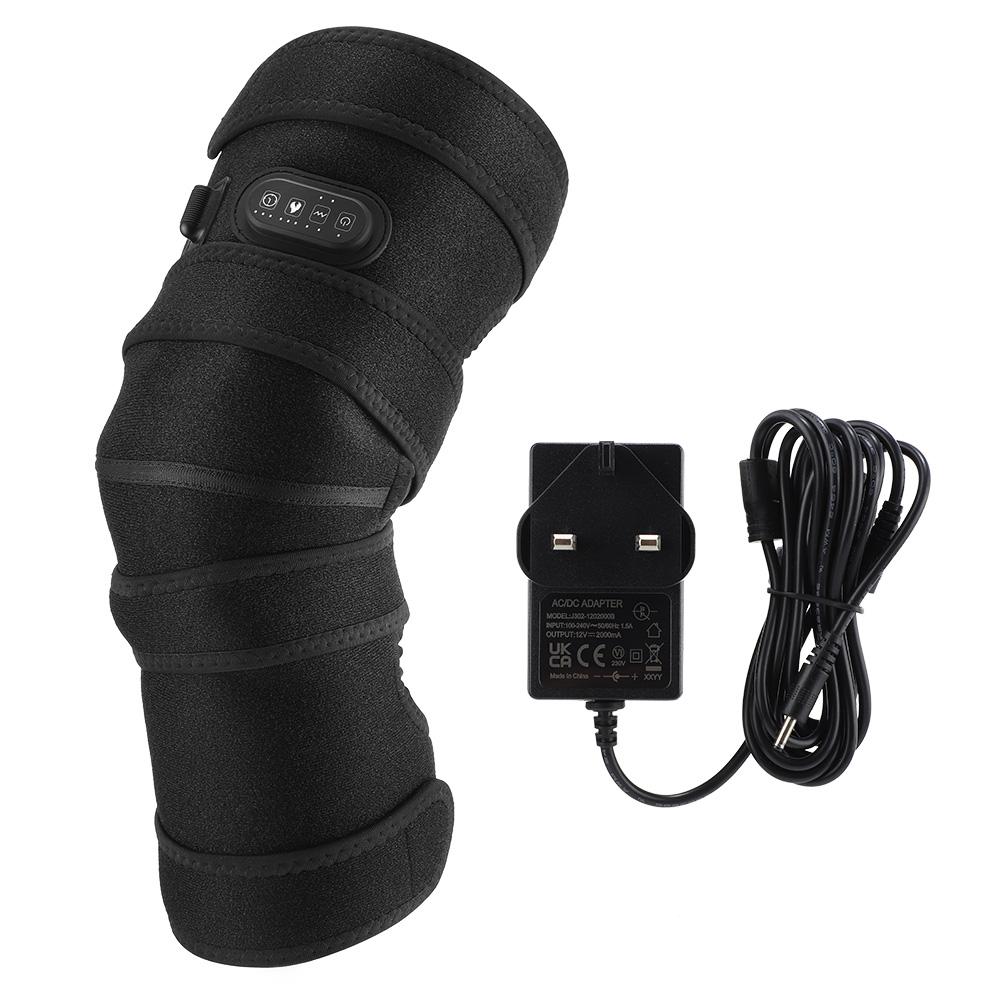 Electric Vabration Pad Hot Compress Warming Massager 12V 3 Heating Level 5 Vibration Mode Knee Elbow Joint Care сливовый