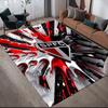 Sao Paulo FC Flannel Pattern Square Carpet,Area Rug,Carpet Rug for Living Room Bedroom Sofa Playroom Decor,Non-slip Floor Mat