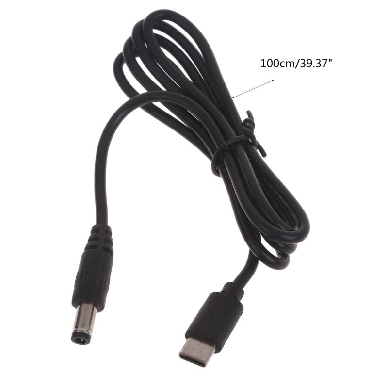 Male Type-C To DC5521 Power Cable Cord, USB C To 5.5x2.1mm Male Power Supply Wire Barrels Connector Charger Line